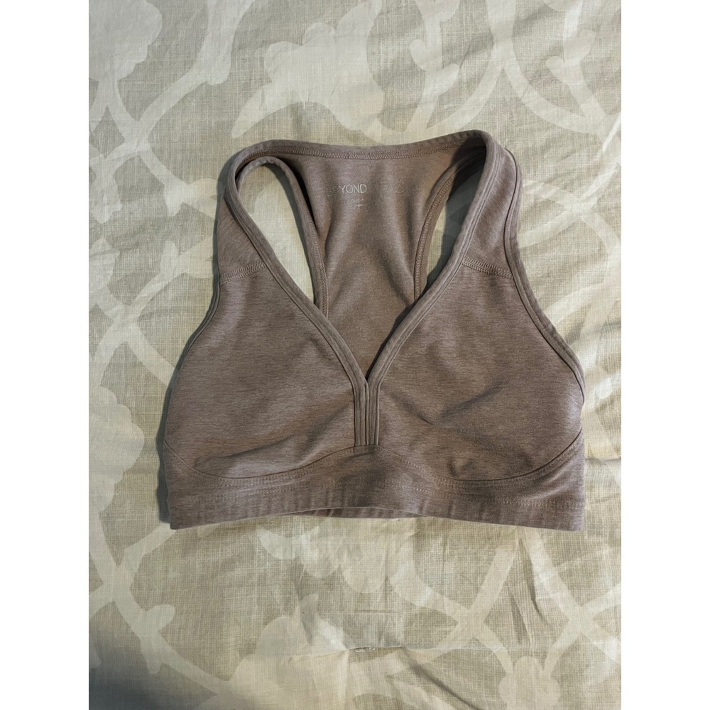 Beyond Yoga lift your spirits Racerback V-Neck Sports Bra Size small